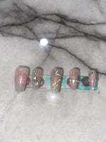 Press On Nails-Diamond Butterfly