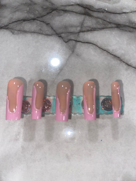 Press On Nails-Pink nude