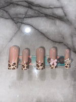 Press On Nails-Cow Print